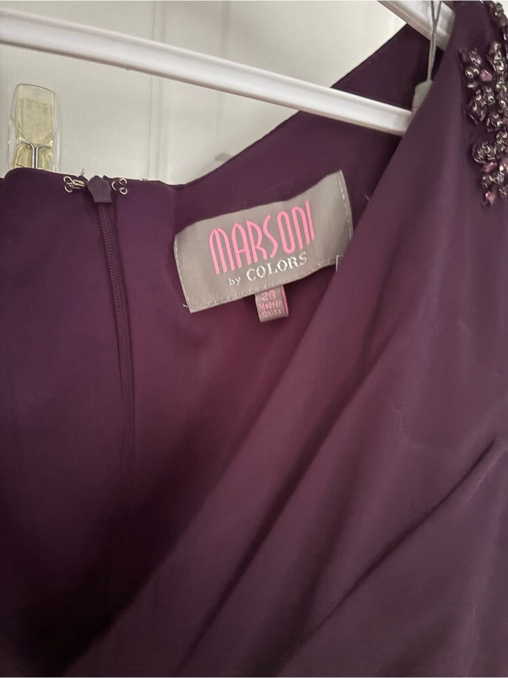 Plum Formal Wedding Dress